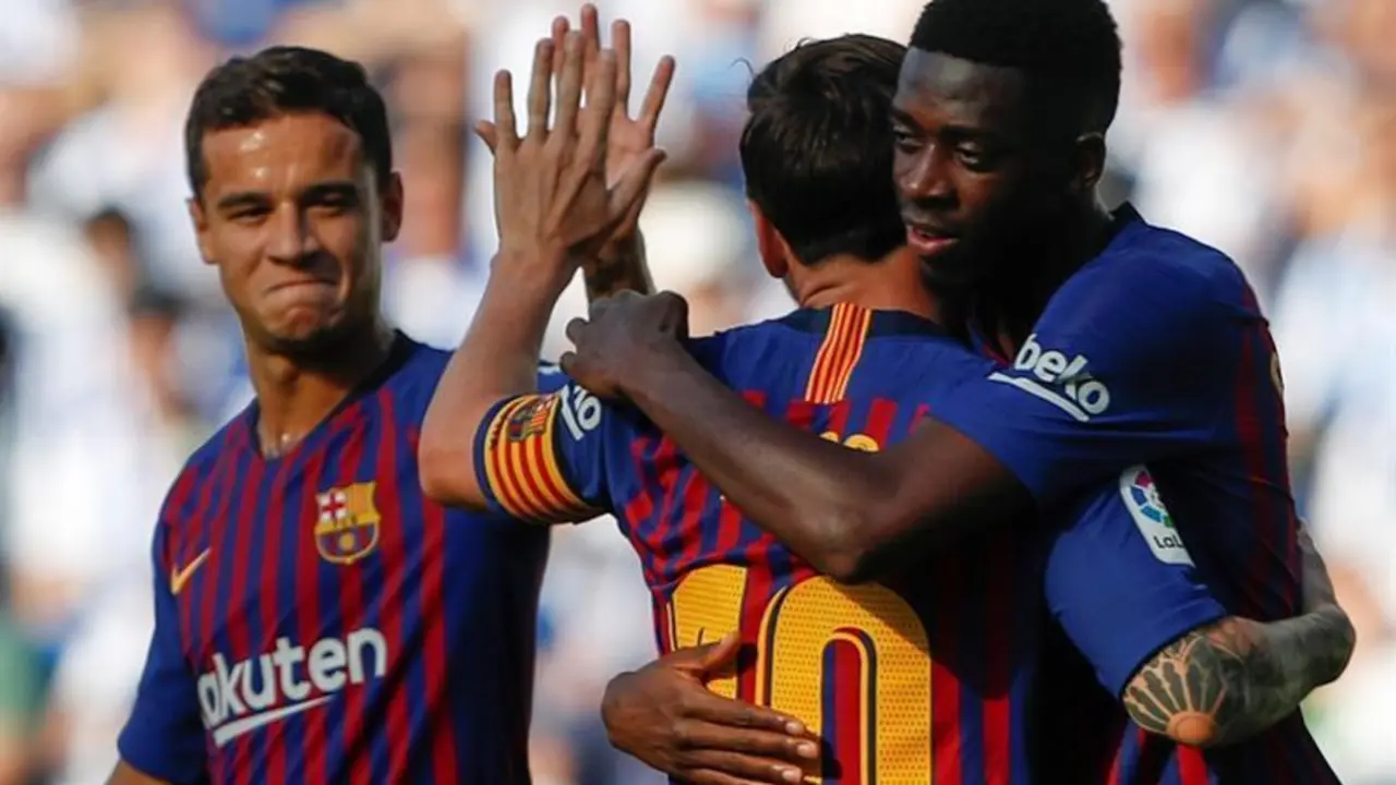 Bar&ccedil;a remonta en Anoeta a la Real con goles de Luis Su&aacute;rez y Dembel&eacute;