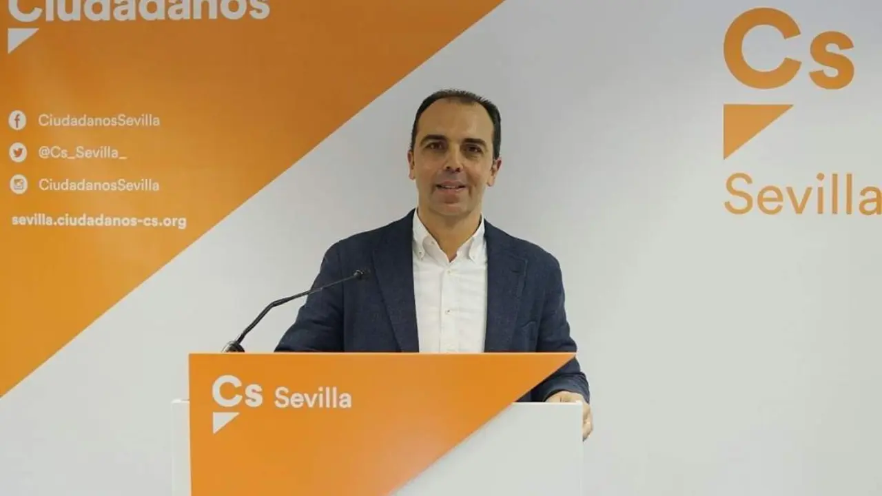 Javier Mill&aacute;n, portavoz de Cs en Diputaci&oacute;n de Sevilla. - EP