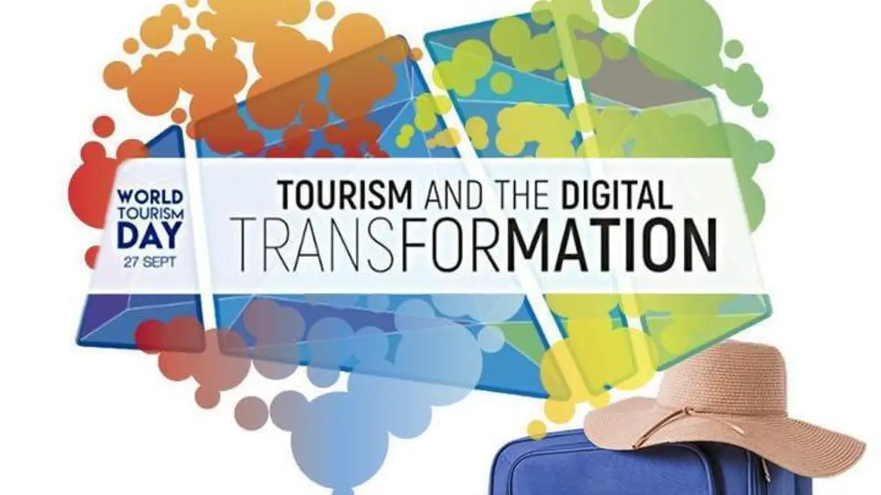 Cartel del D&iacute;a Mundial del Turismo.  - 