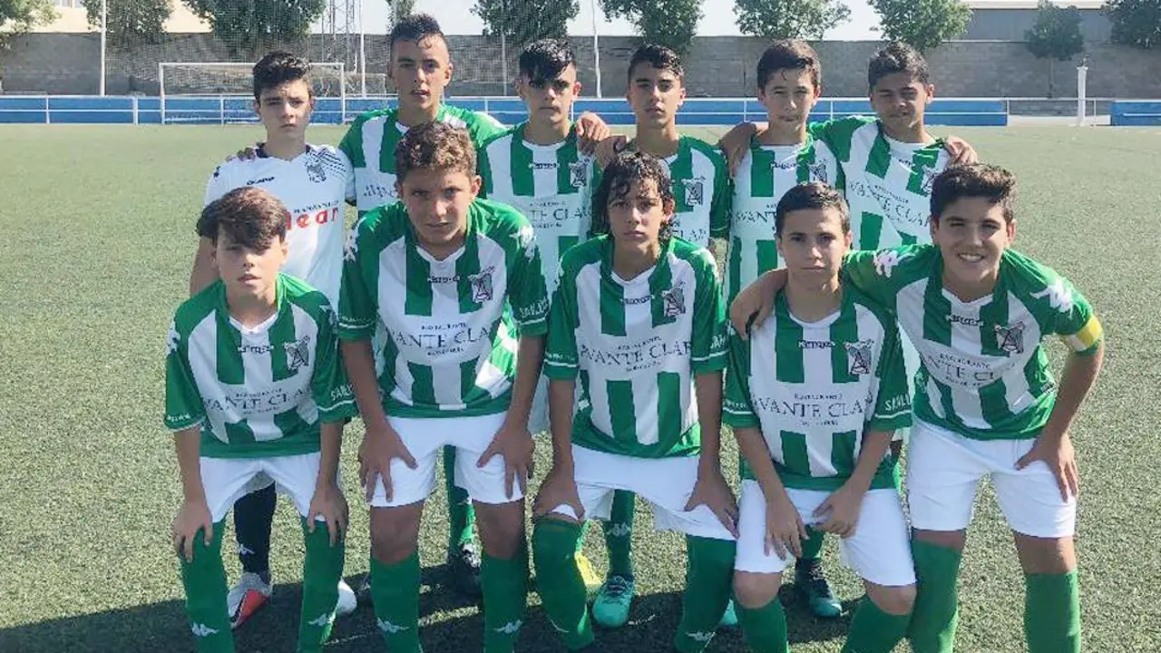 Once inicial del equipo infantil A del Atl&eacute;tico Sanluque&ntilde;o en tierras onubenses - A. I.