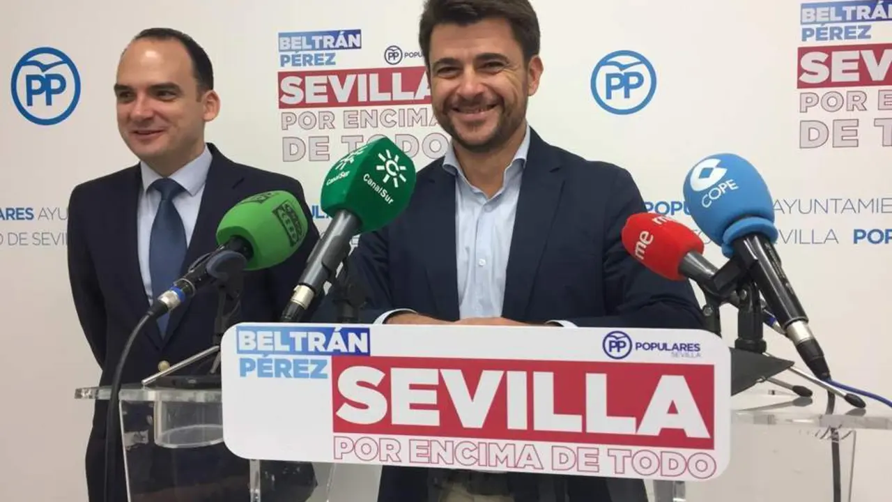 Beltr&aacute;n P&eacute;rez y el concejal Rafael Belmonte. - SSV
