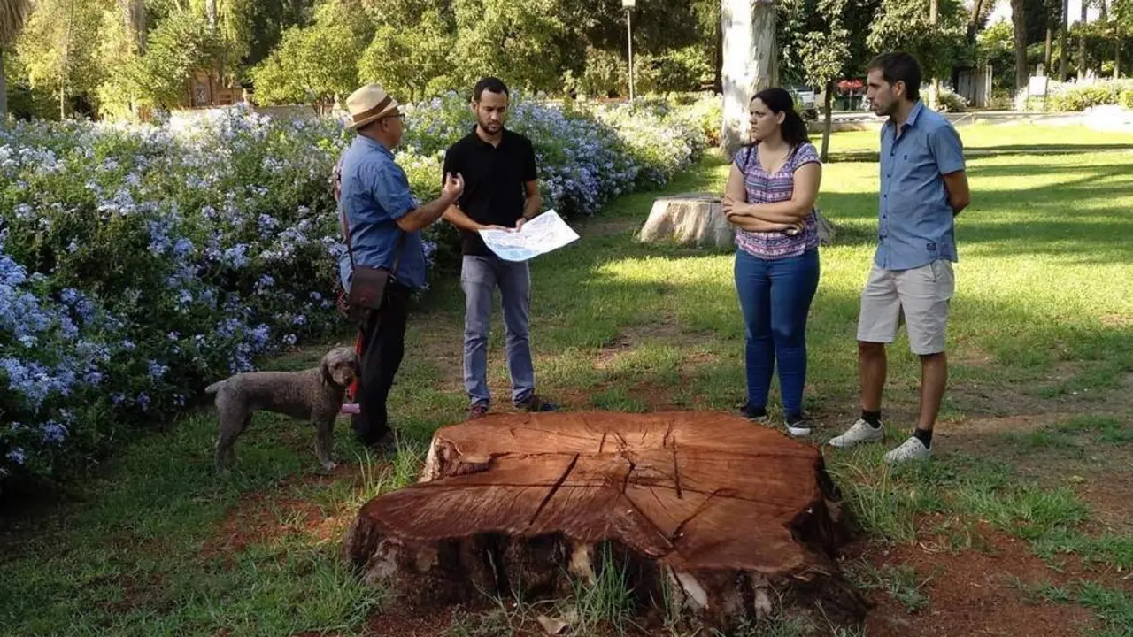 El portavoz de IU en el Parque de Mar&iacute;a Luisa - IU