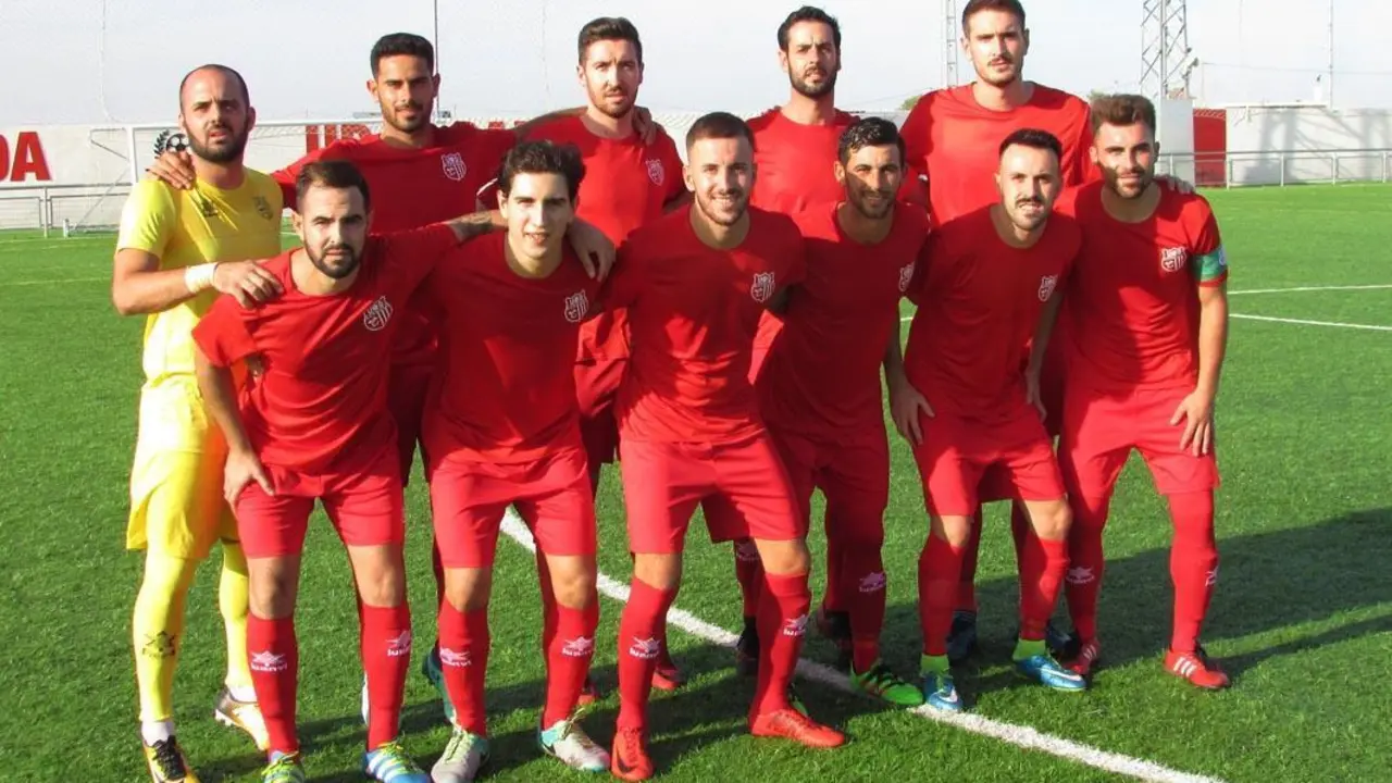 Once inicial de la UD Algaida ante el Federico Mayo - Ra&uacute;l J. Bustillos