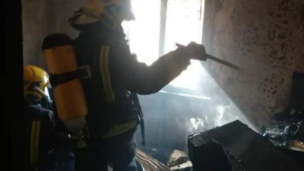 La vivienda incendiada. - VM