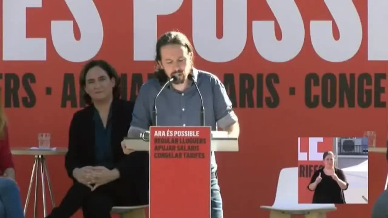 Iglesias y Colau unen fuerzas para que JxCat y ERC apoyen los PGE
