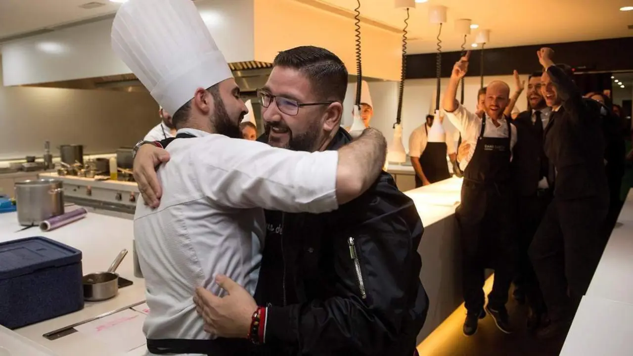 Garc&iacute;a celebra su tercera estrella Michel&iacute;n. - EFE/Daniel P&eacute;rez