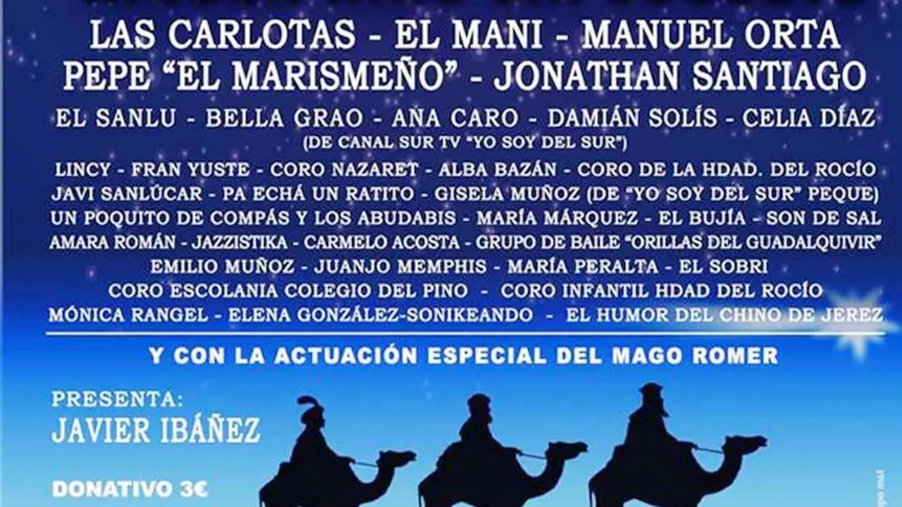 Parte del cartel que anuncia a todos los artistas - A. I.