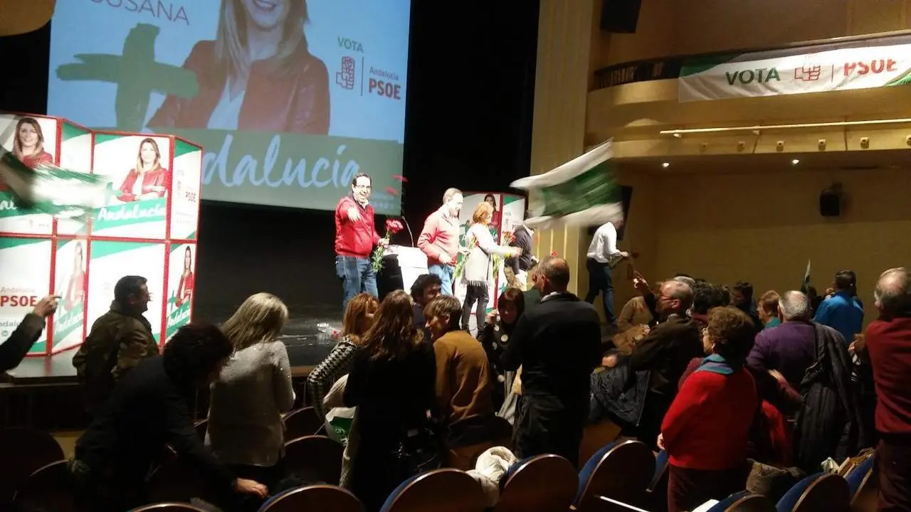 Clausura del acto central de campa&ntilde;a del PSOE en Alcal&aacute;.  - JJM