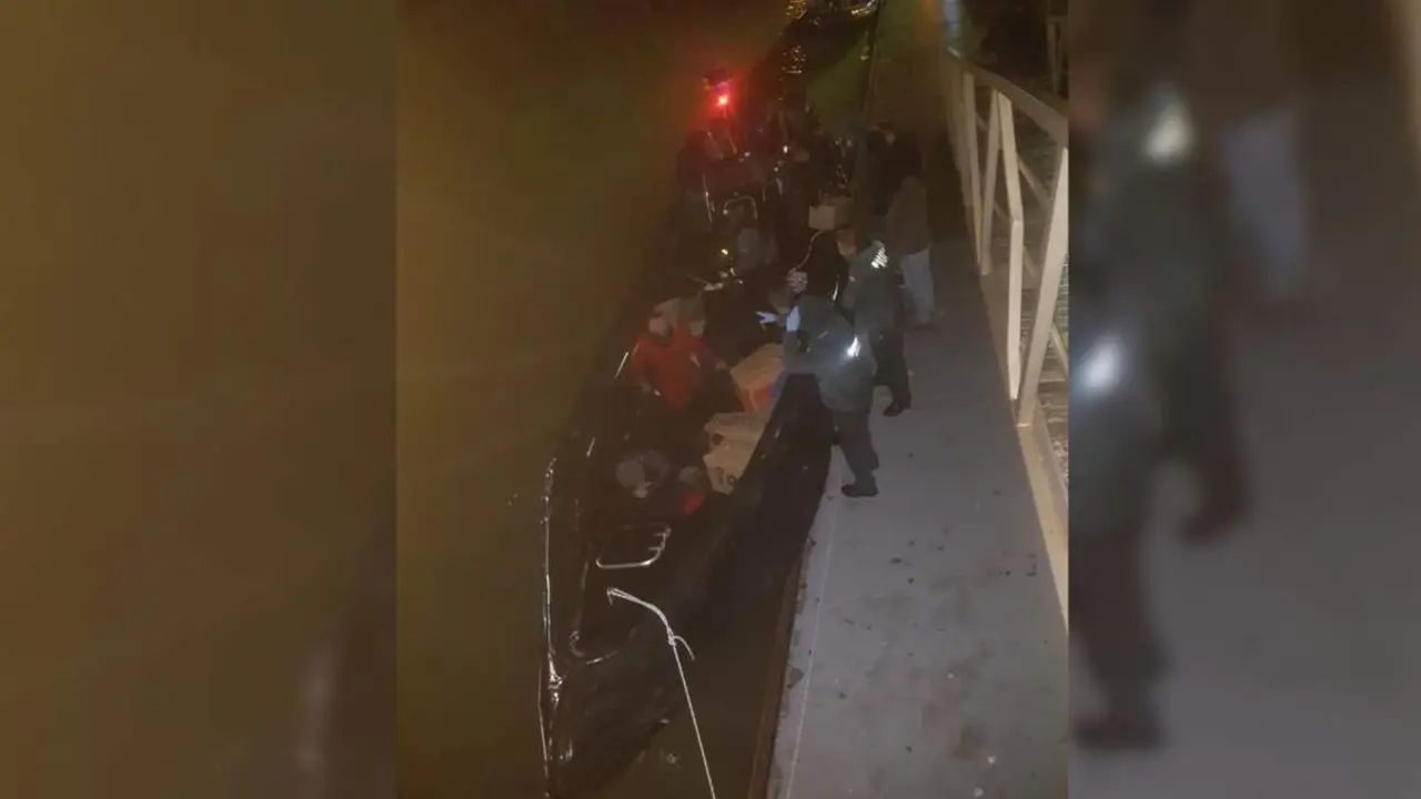 Narcolancha interceptada en el r&iacute;o Guadalquivir. - 