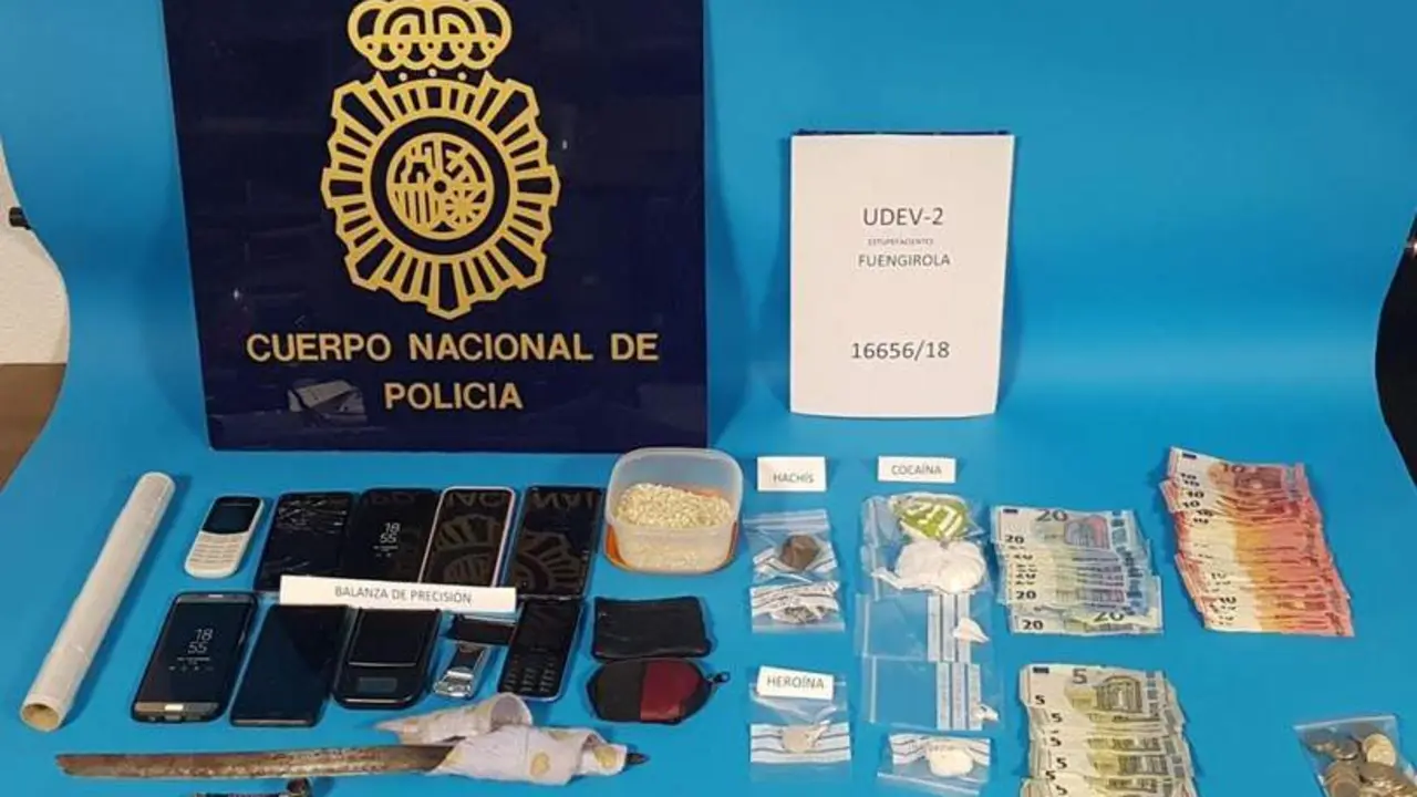 Material incautado. - VM