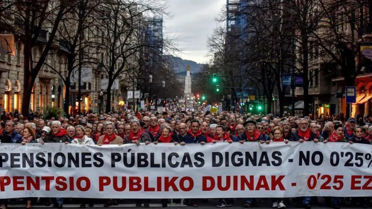 Miles de personas piden pensiones de al menos 1.080 euros