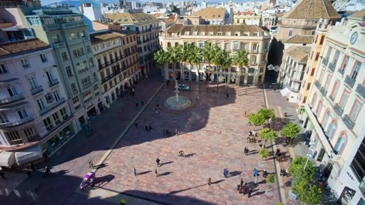 imagen de archivo de la plaza de la constituci&oacute;n de m&aacute;laga. - ep