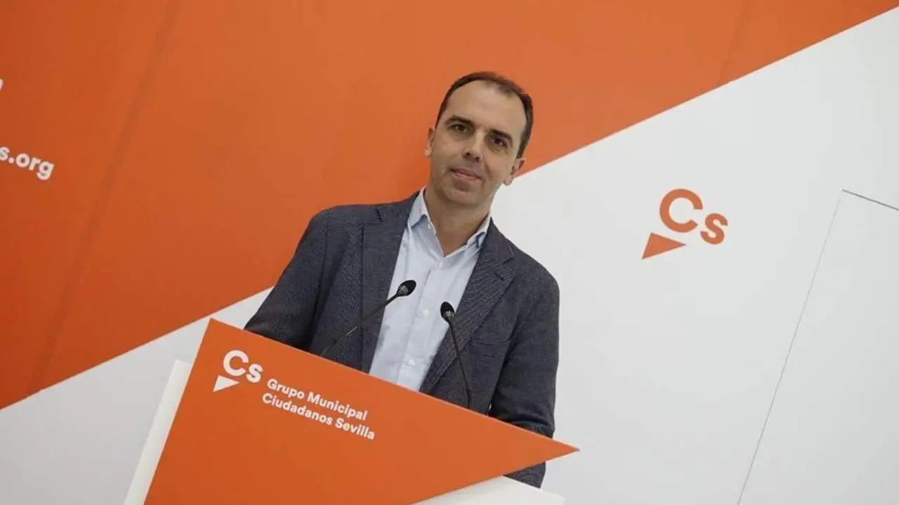 Javier  Mill&aacute;n, portavoz de Cs en el Ayuntamiento de Sevilla. - EP