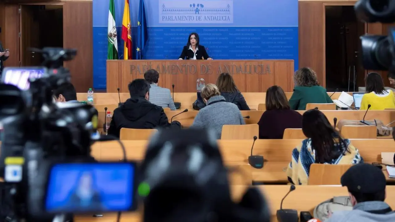 Marta Bosquet comparece ante los medios. - R. Caro / Efe