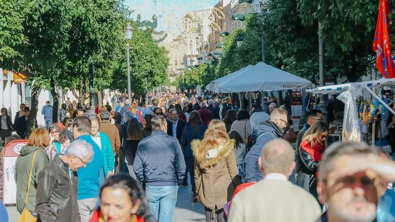 Gran ambiente en el centro de Jerez - Cristo Garc&iacute;a