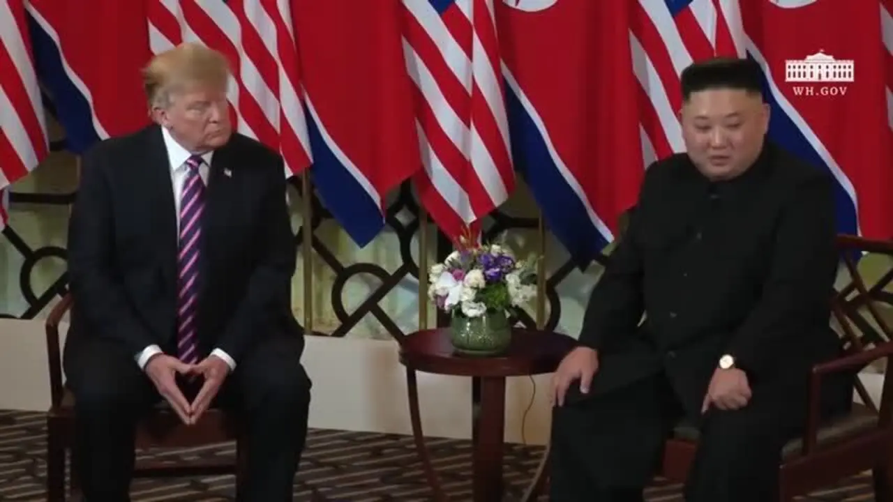 Termina abruptamente y sin "acuerdo" la cumbre entre Trump y Kim