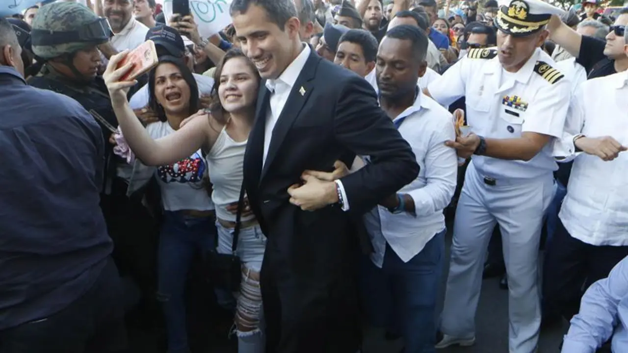 Guaid&oacute; en Ecuador. - Efe