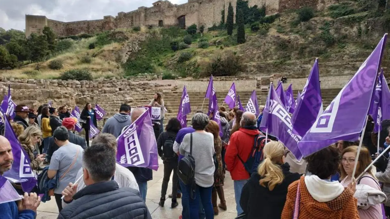 Acto de CCOO en calle Alcazabilla por el 8M. - francis mart&iacute;n