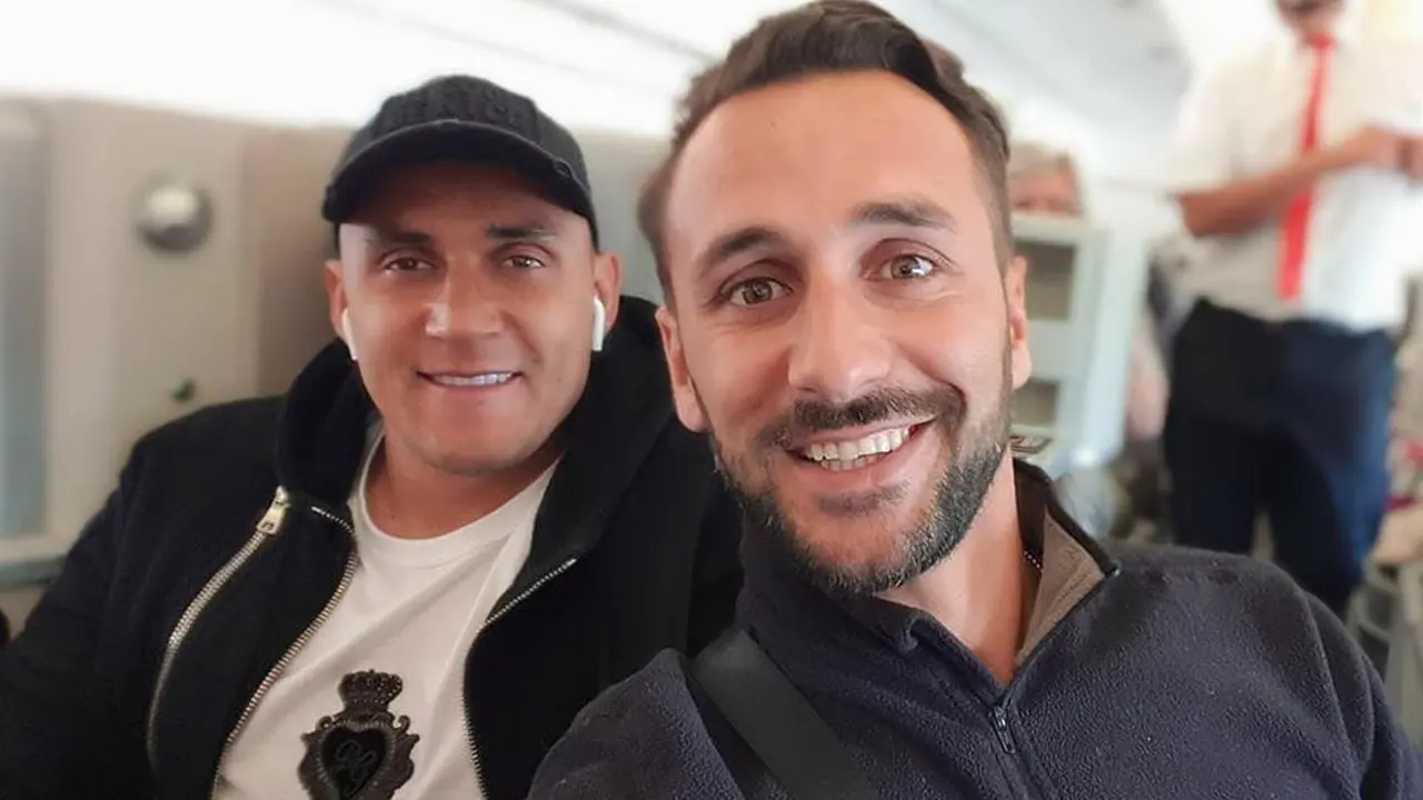 Keylor Navas y Dani Cadena compartieron avi&oacute;n en el Oce&aacute;no Atl&aacute;ntico - A. I.