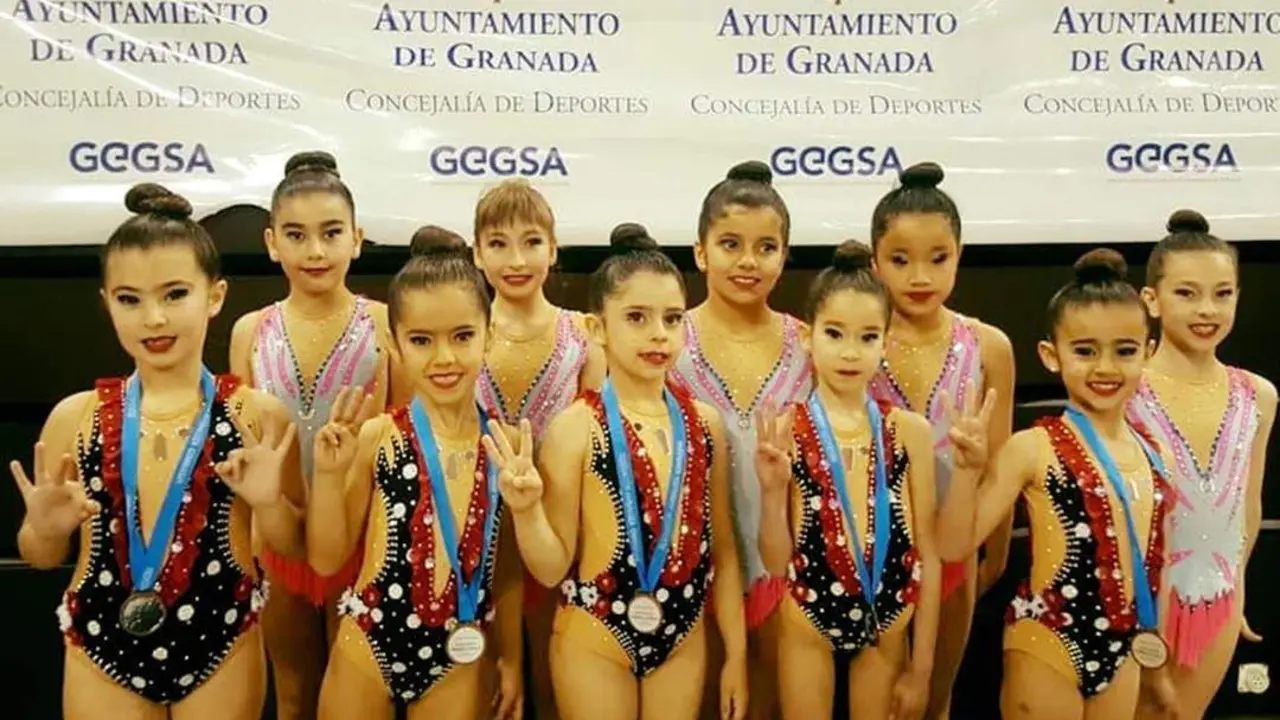 Las 10 gimnastas del Club Sanluque&ntilde;o que compitieron en Granada - A. I.