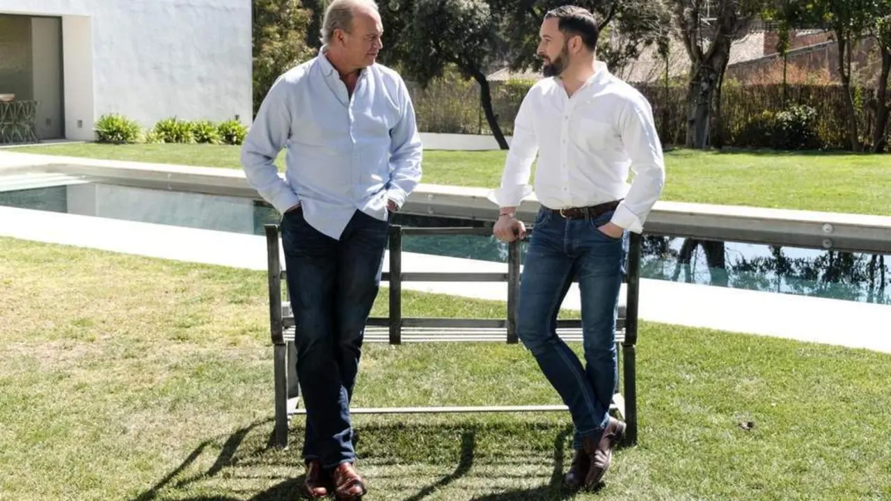 Santiago Abascal y Bert&iacute;n Osborne. - Europa Press