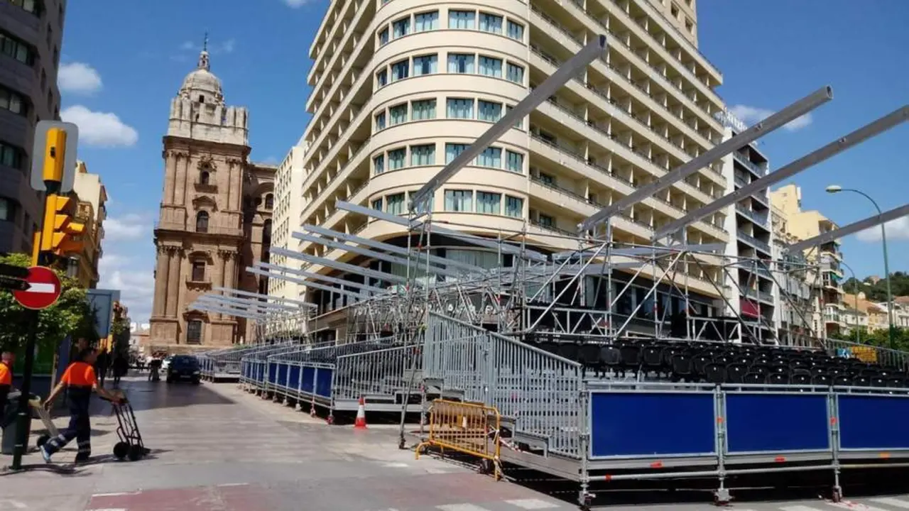 tribunas del nuevo recorrido. - olmedilla