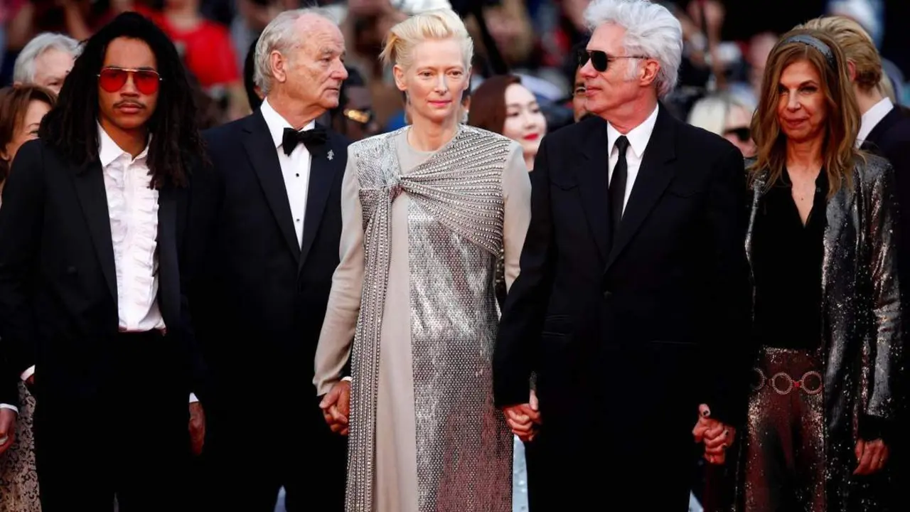 Jim Jarmusch a su llegada a la alfombra roja junto a Tilda Swinton y Bill Murray - Efe
