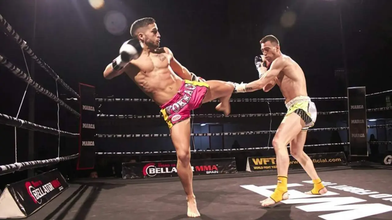 Sandro Marrt&iacute;n durante un combate - Sandro Mart&iacute;n
