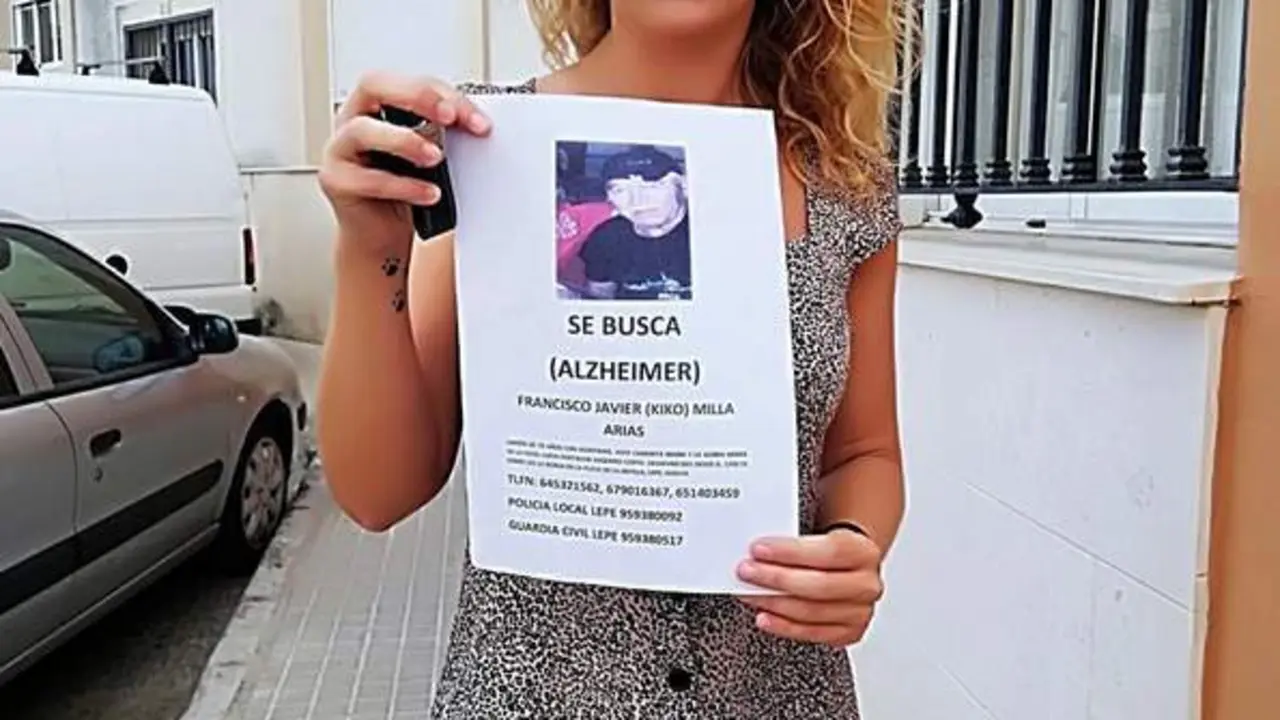Marta Milla, sobrina del desaparecido en La Antilla. - EFE