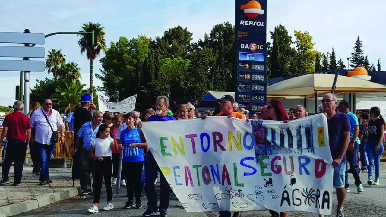 Los vecinos de Guadalcac&iacute;n reclamaron el domingo mejoras en los accesos peatonales.  - Viva