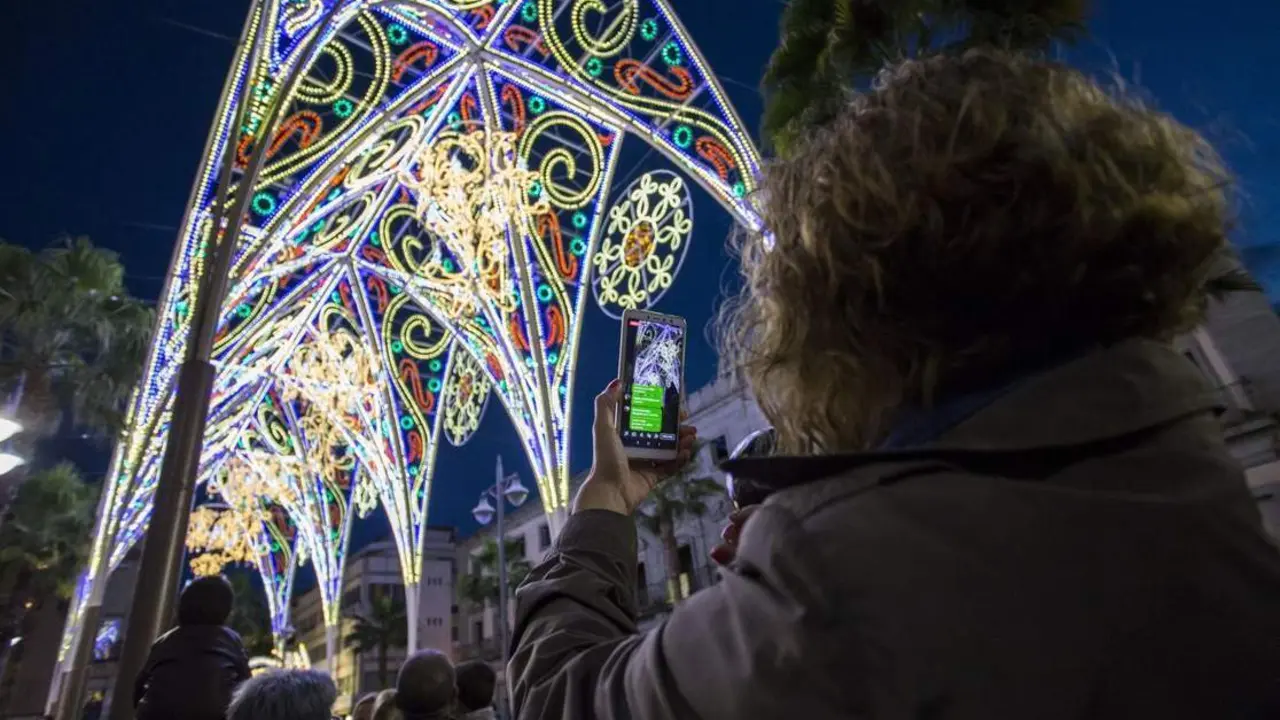 Alumbrado navide&ntilde;o en Huelva. - VH