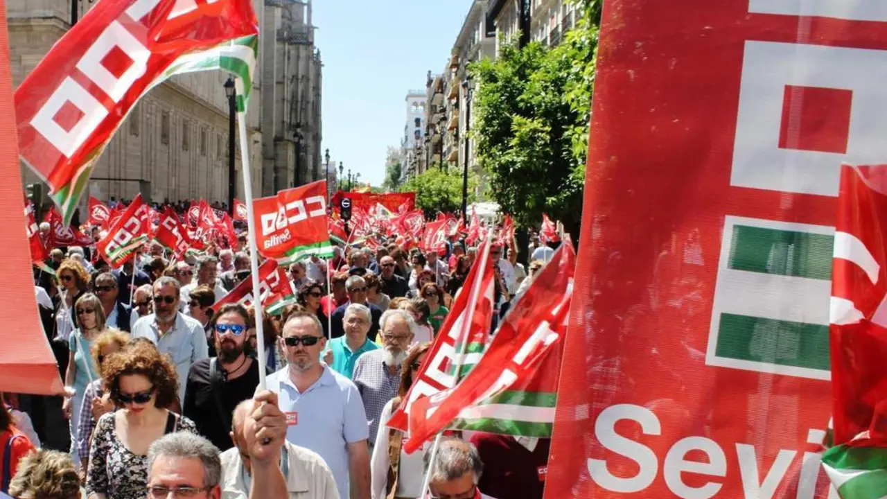 Portesta el pasado 1&ordm; de Mayo. - CCOO