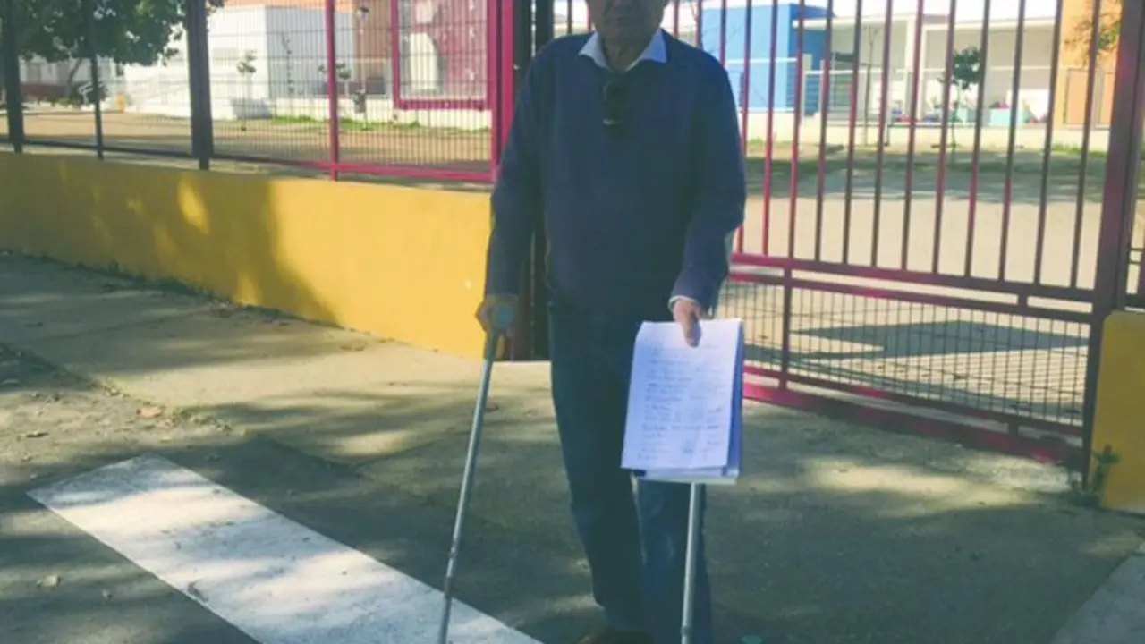 Luis Neira, ex vicepresidente de la AVV La Prosperidad, y con quien se han posicionado los vecinos.  - R.A.S.