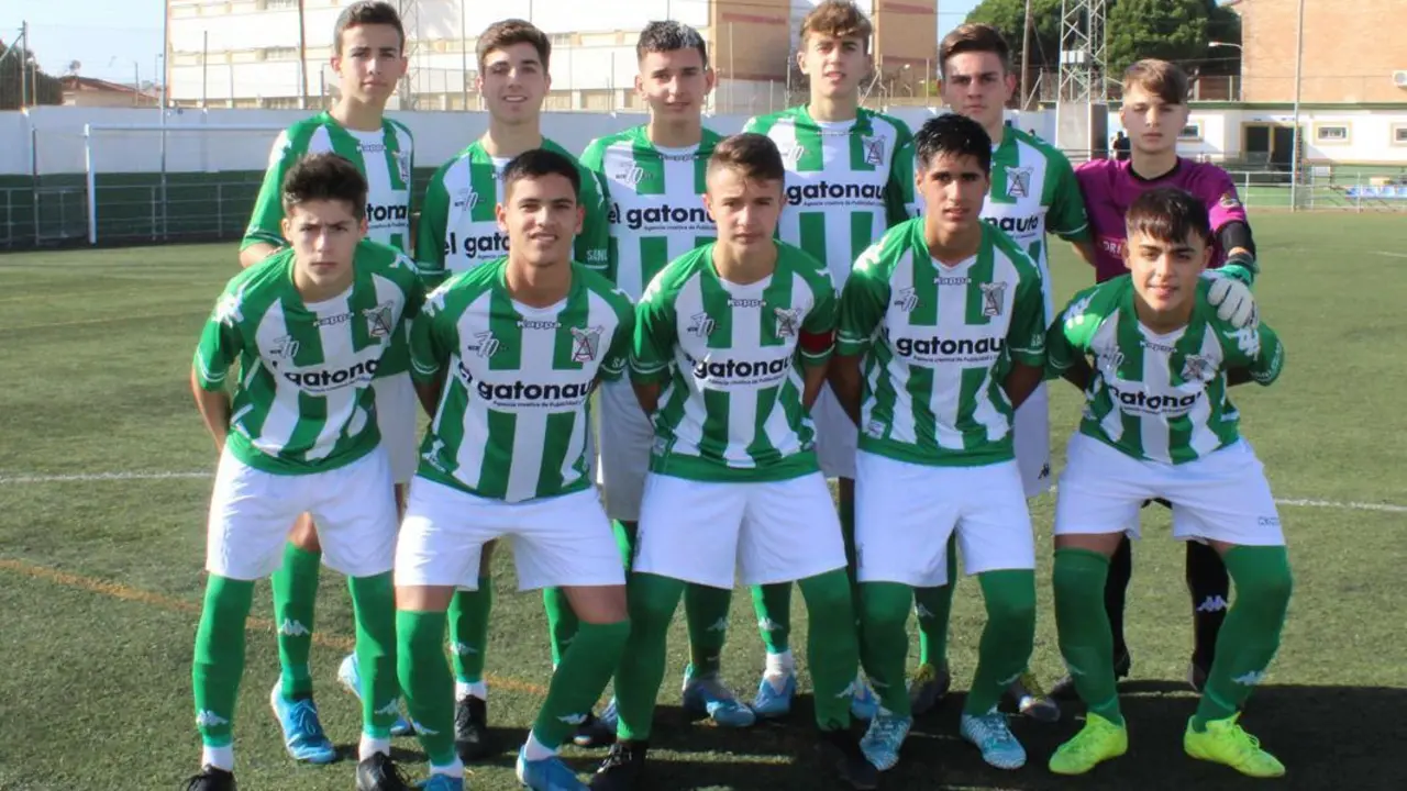 Once inicial del equipo cadete A del Atl&eacute;tico Sanluque&ntilde;o - Ra&uacute;l J. Bustillos