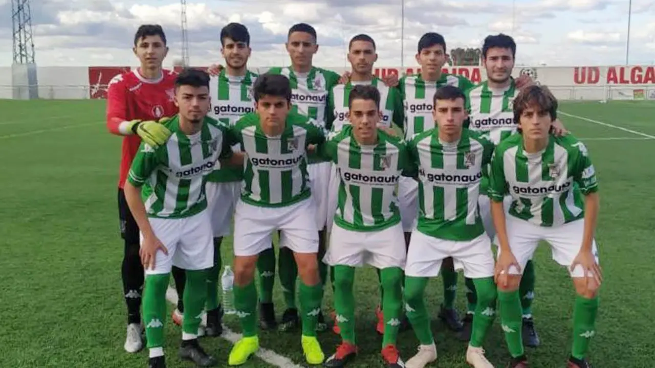 Once inicial que present&oacute; el equipo juvenil A del Atl&eacute;tico Sanluque&ntilde;o - Juan Antonio