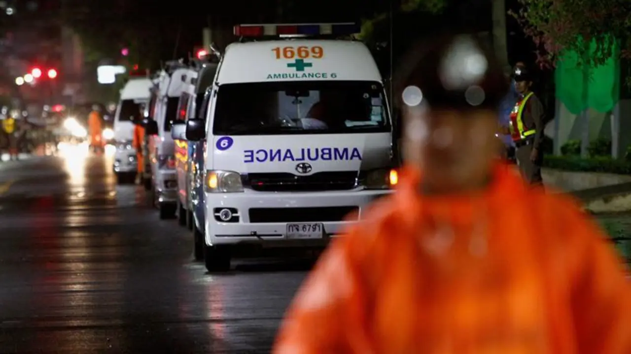 Una ambulancia. - EFE