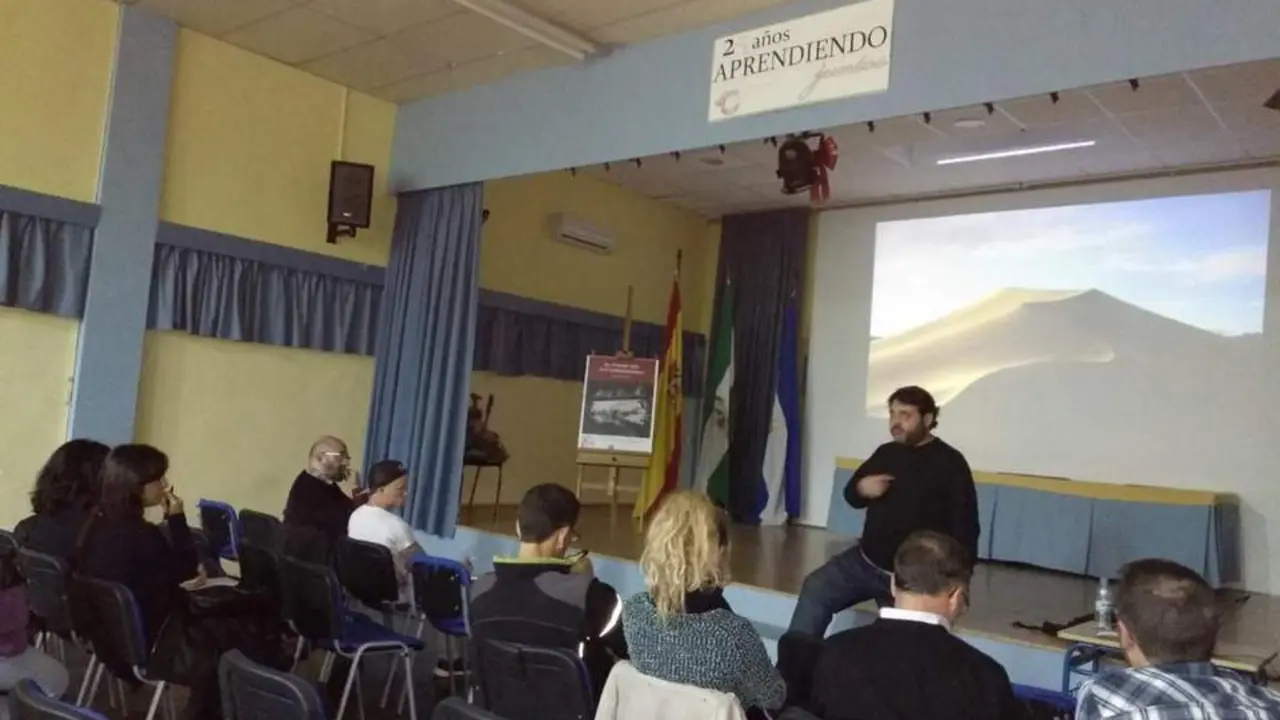 Un momento de la charla.  - Cedida