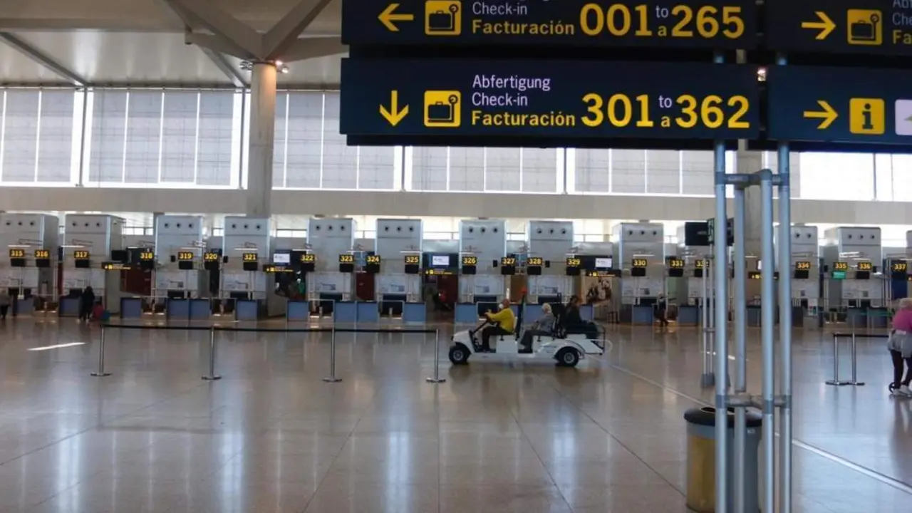Aeropuerto de M&aacute;laga estos d&iacute;as. - EP