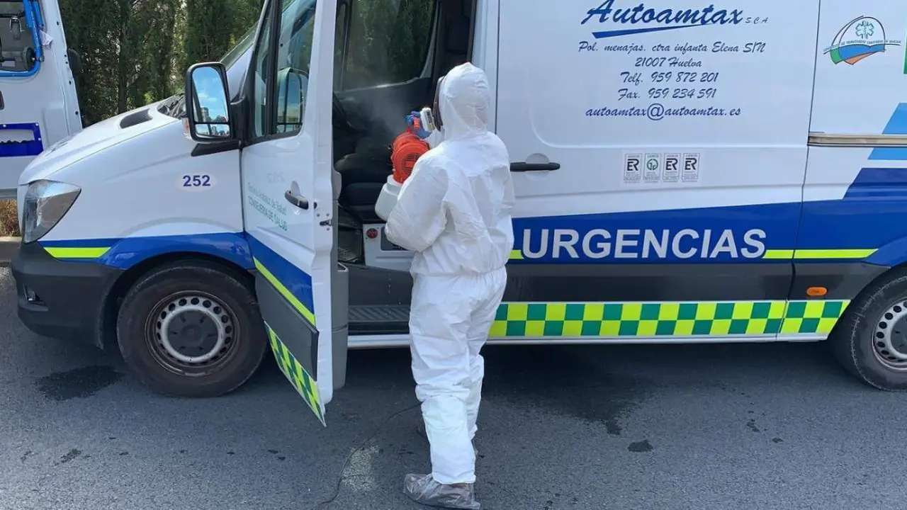 Desinfecci&oacute;n de una ambulancia. - VH