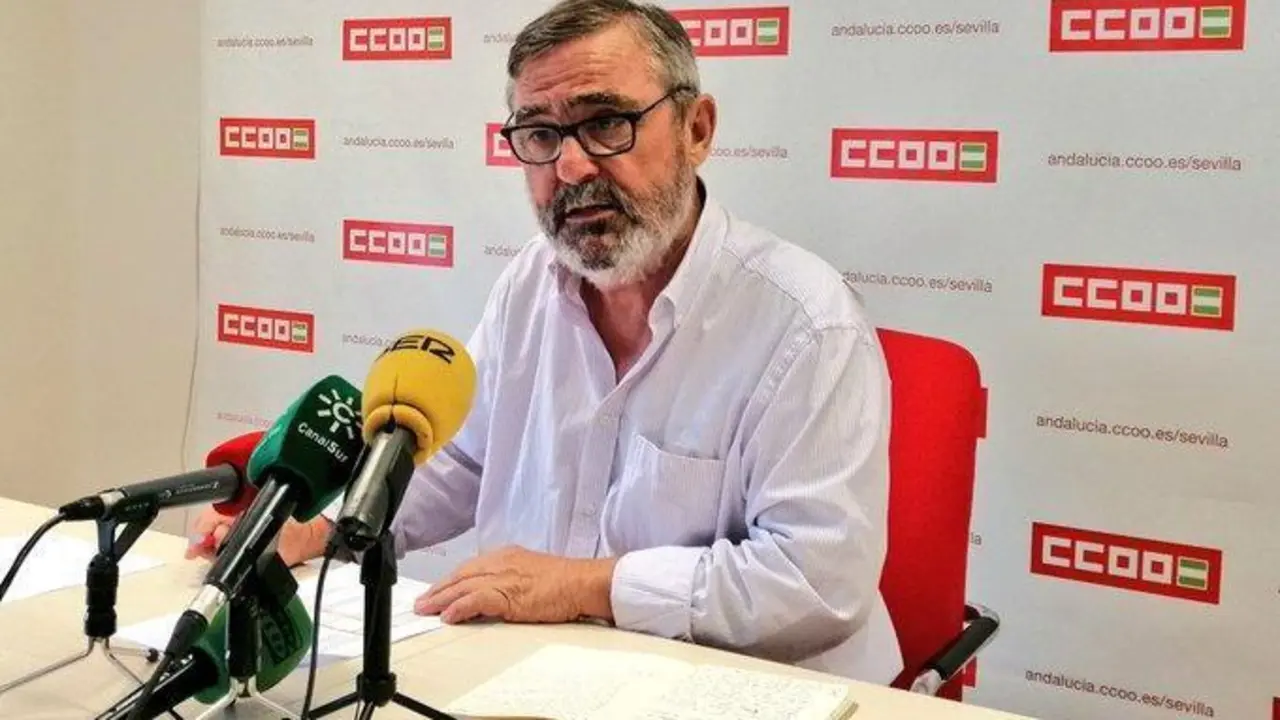 Alfonso Vid&aacute;n, secretario general de CCOO Sevilla. - CCOO