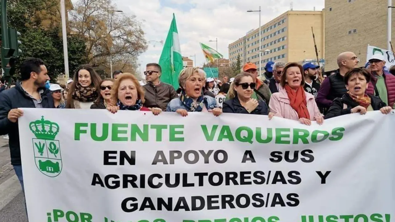 Manifestaci&oacute;n en Fuente Vaqueros. - AI