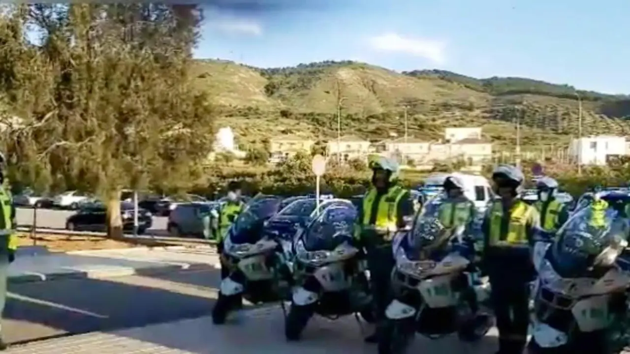 Guardia Civil en Antequera. - Twitter @manolo_baron