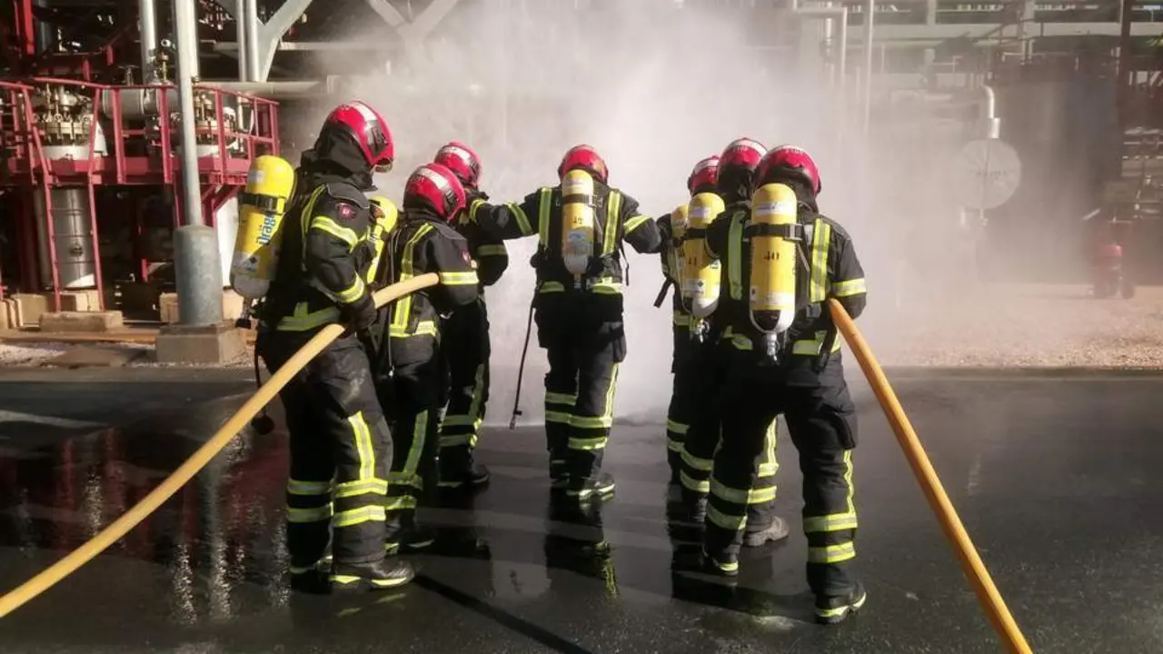 Simulacro de bomberos. - VH