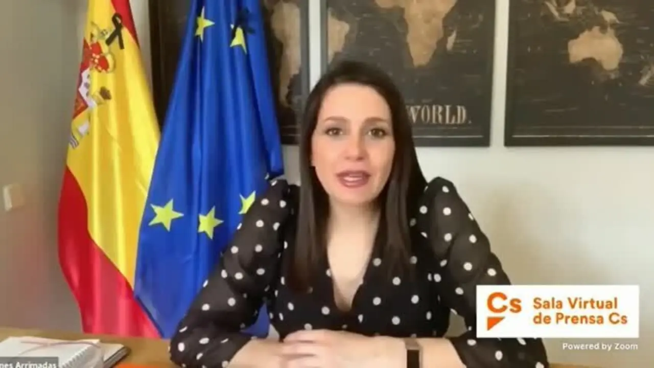 Arrimadas pide a S&aacute;nchez que siga prorrogando la alarma cada 15 d&iacute;as