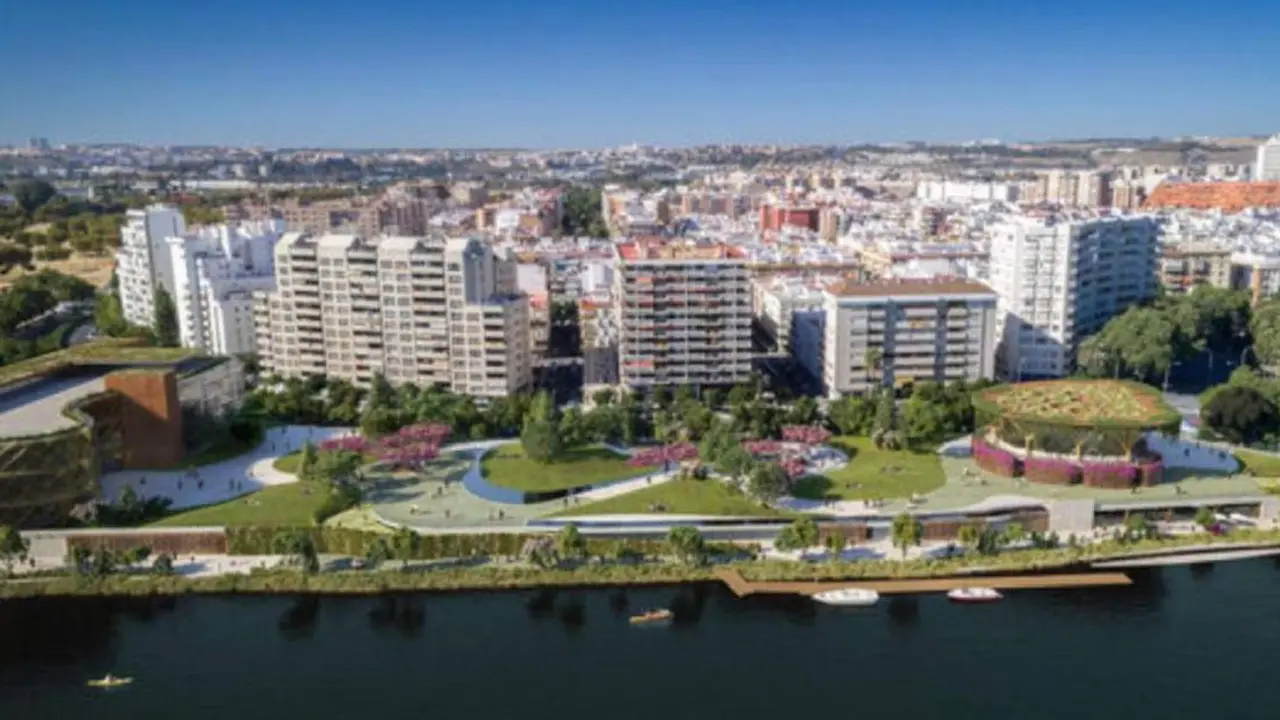 El proyecto del complejo que albergar&aacute; la sede de la C&aacute;mara de Comercio. - CCS