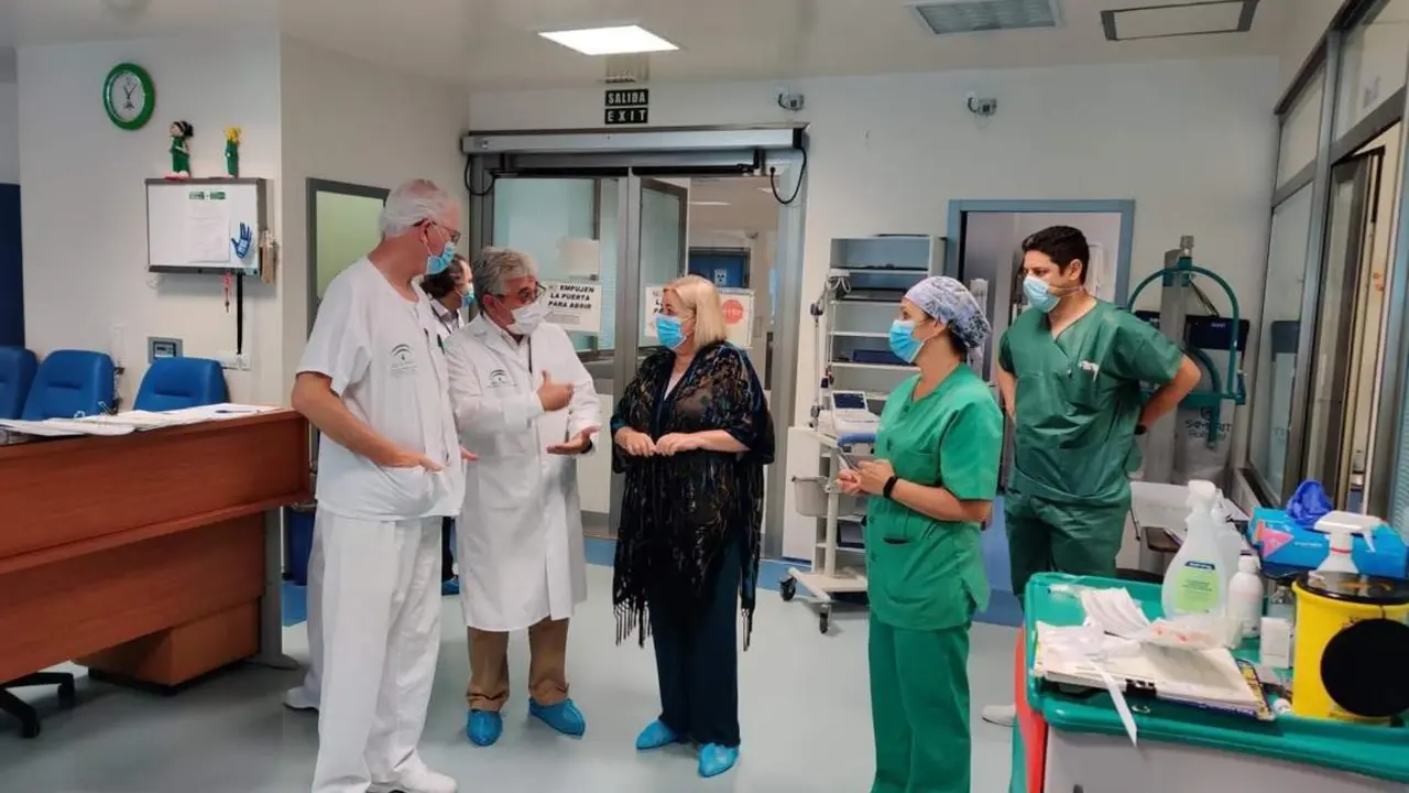 Visita a la UCI del Infanta Elena. - VH