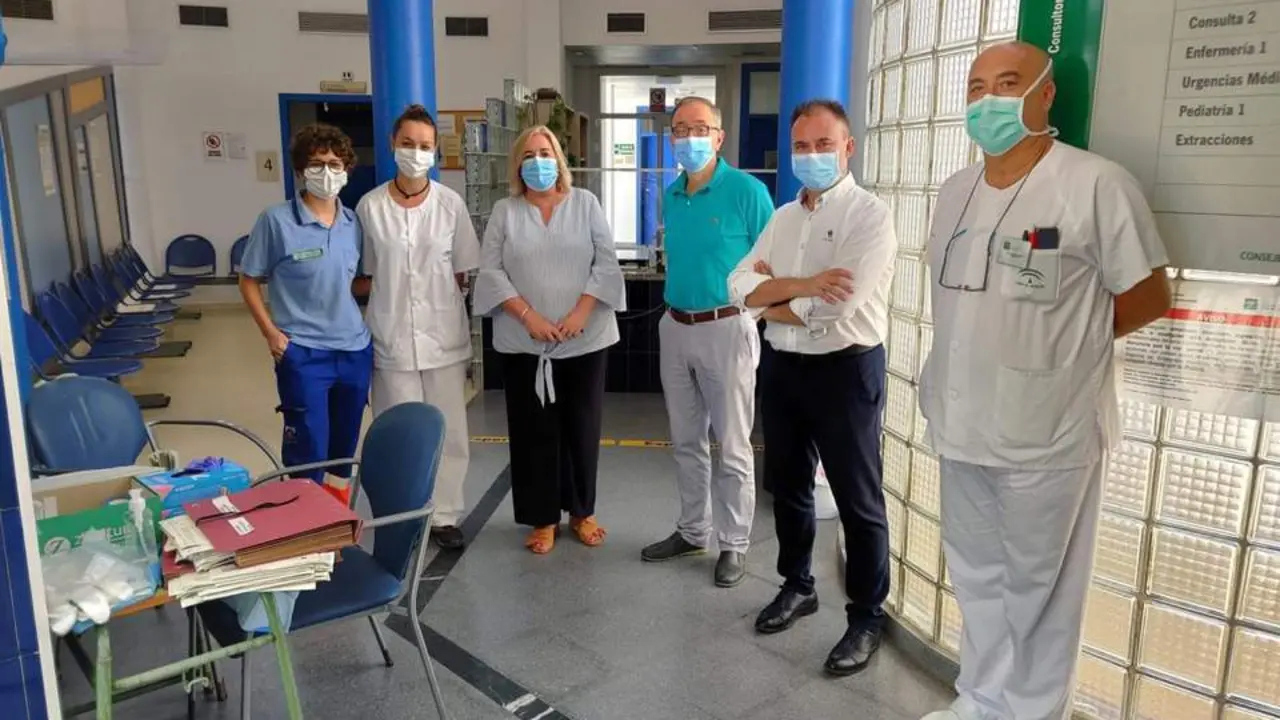 Visita al centro de salud de Mazag&oacute;n. - VH