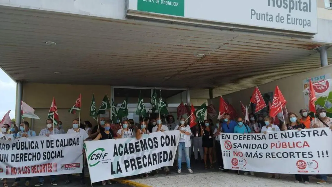 Concentraci&oacute;n en el Punta de Europa. - A. I.