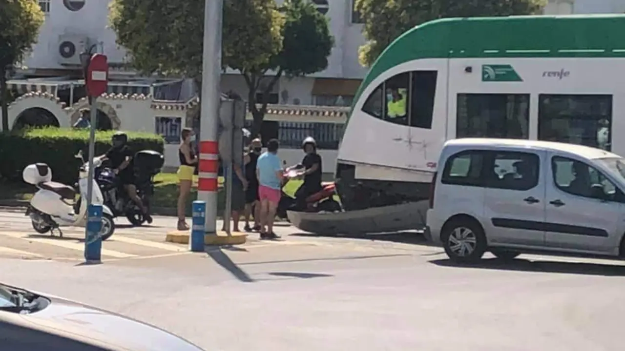 Foto del accidente. - 