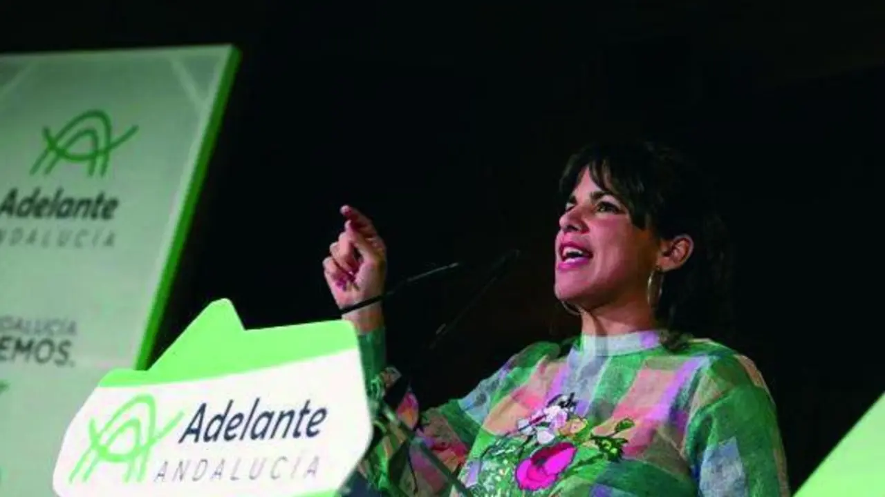 Teresa Rodr&iacute;guez, en la imagen, y Toni Valero, responsable regional de IU, no ocultan ya sus desencuentros. - A. I.